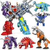 Load image into Gallery viewer, Large Dinosaur Robot Transforming Toys Transform Dinosaurs Action Figures 5 in 1 Playset Full Pack