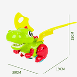 Load image into Gallery viewer, Dinosaur Trolley Baby Walker Toy with Flapping Wings and Ring Bell for Toddler