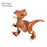Load image into Gallery viewer, 12&quot; Dinosaur Jurassic Theme DIY Action Figures Building Blocks Toy Playsets Brown Stygimoloch / 17*28.5cm
