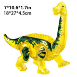 Load image into Gallery viewer, 12&quot; Dinosaur Jurassic Theme DIY Action Figures Building Blocks Toy Playsets Acrylic Yellow Brachiosaurus