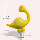 Load image into Gallery viewer, Dinosaur Cake Decoration Clay Cute Dinosaur Cake Ideas Cake Topper Party Supplies Yellow DInosaur