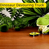 Load image into Gallery viewer, Dinosaur Devouring Truck with 12 Alloy Cars TRex Inertial Car Toy Gift for Kids 1 Pc
