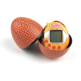 Load image into Gallery viewer, Multi Color Cracked Dinosaur Egg with Key Chain Digital Electronic Pet Game Toy Orange